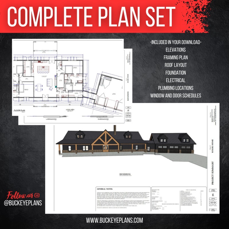Buckeye House Plans - Etsy