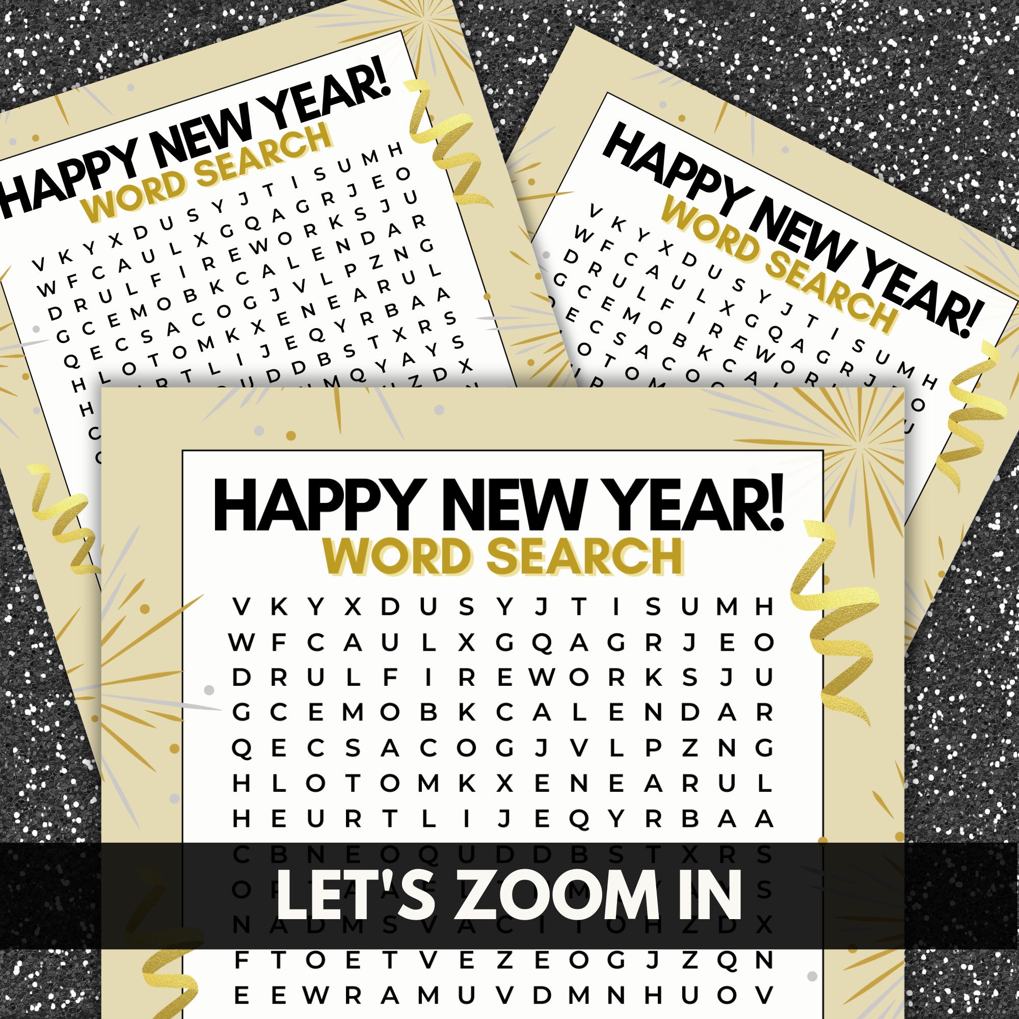 Free Printable New Year S Eve Word Search - Word Search Maker