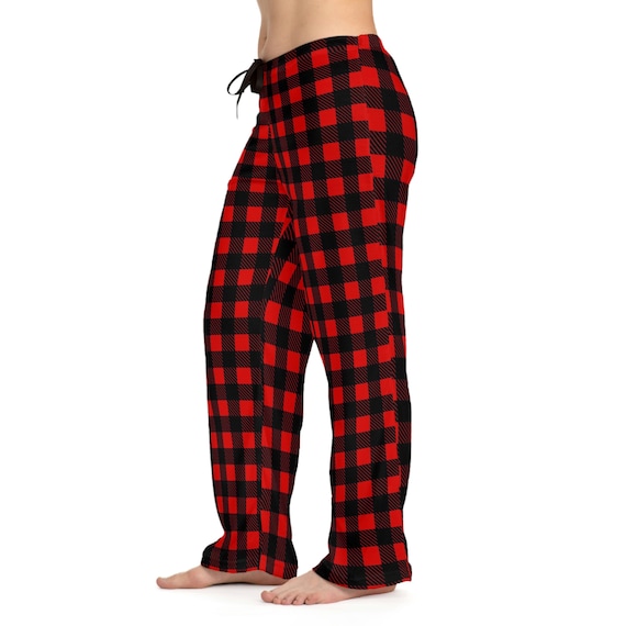 Red Black Plaid Women's Pajama Pants, Red Pj Bottoms, Red Checkered  Pjswomen's Sleep Pantsred Pj Bottoms -  Canada