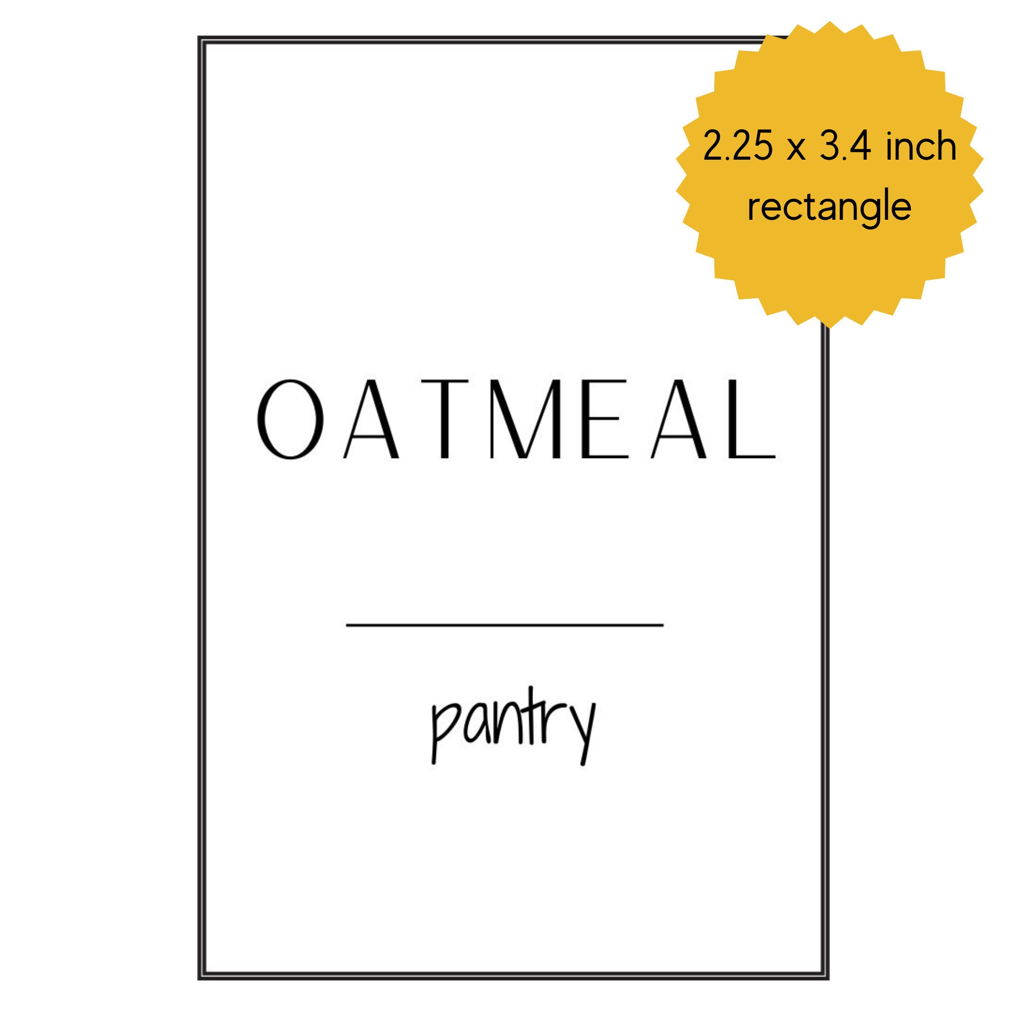 EDITABLE, Printable Pantry Labels. Ready to Print and EDITABLE Template