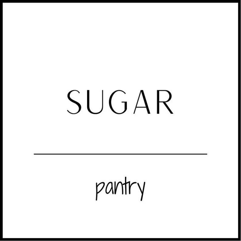 EDITABLE, Printable Pantry Labels. EDITABLE Template. Modern, Minimal