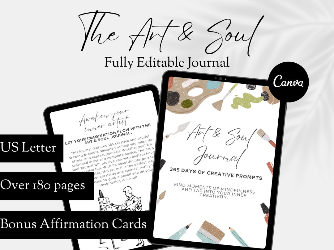 365 Drawing Journal Prompts, Doodle Journal, Visual Journal Prompts