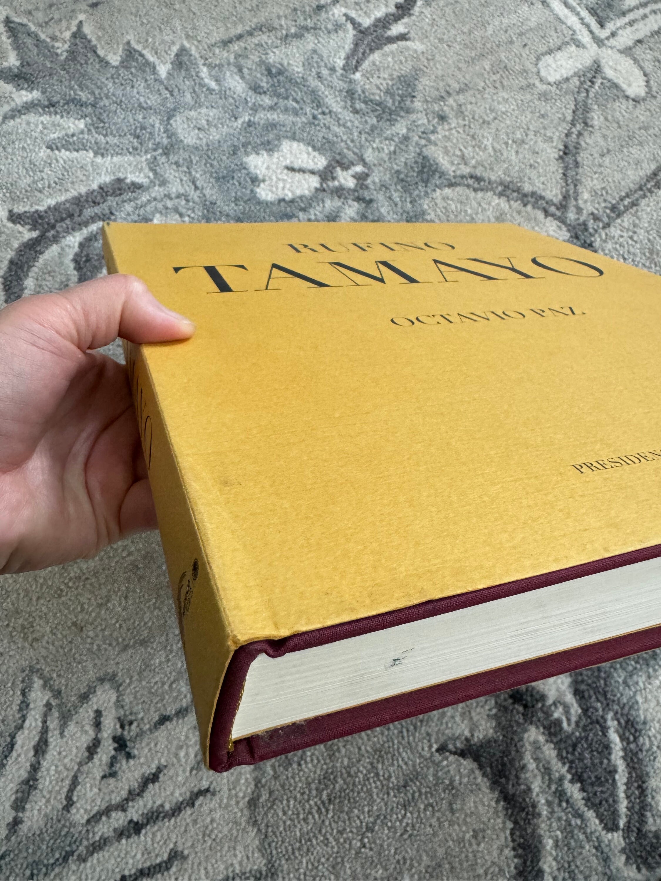 Mexican Art Book of Rufino Tamayo by Octavio Paz Presidential