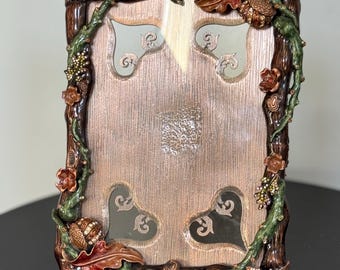 Jay Strongwater Florentino Enamel Swarovski Twig & Acorn Leaf