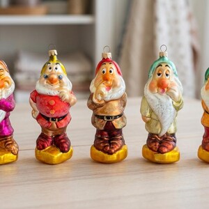 Vintage Christopher Radko Disney Grumpy Glass Ornament 1997 | Hand Blown Poland Snow White Seven Dwarfs Christmas Tree Decor 5.5-7" ornament