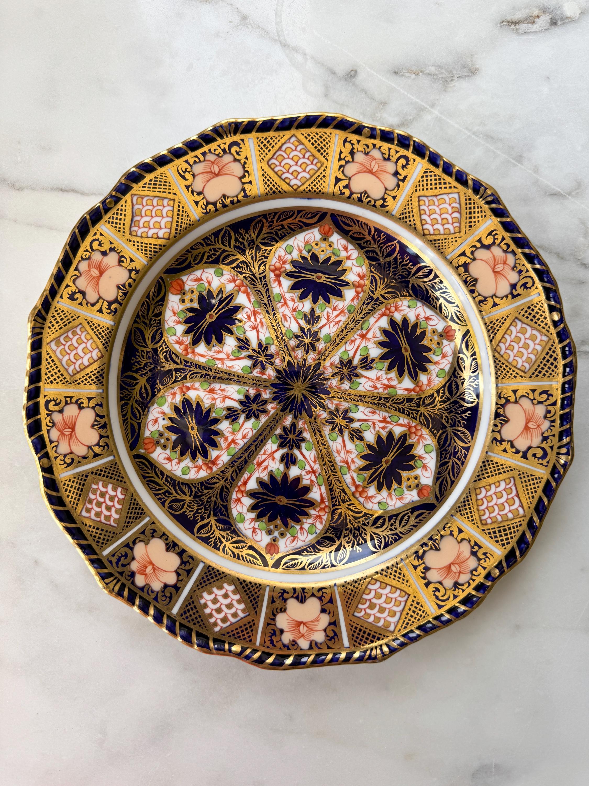 Antique 19th Century Royal Crown Derby Old Imari Salad Plate 8.5