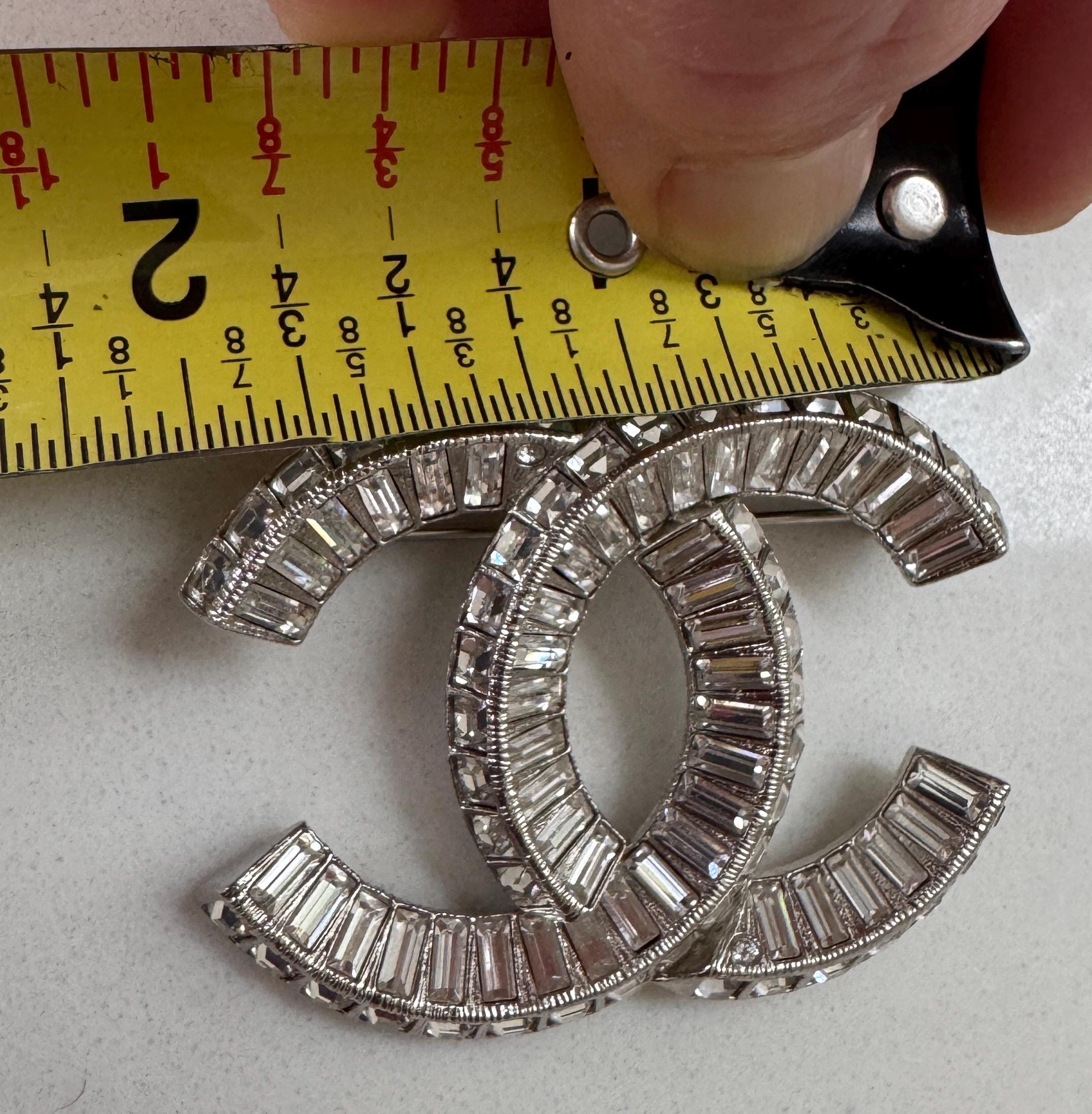 Large Chanel Crystal Bijoux Coco Brooch About 2” - No Box - Etsy