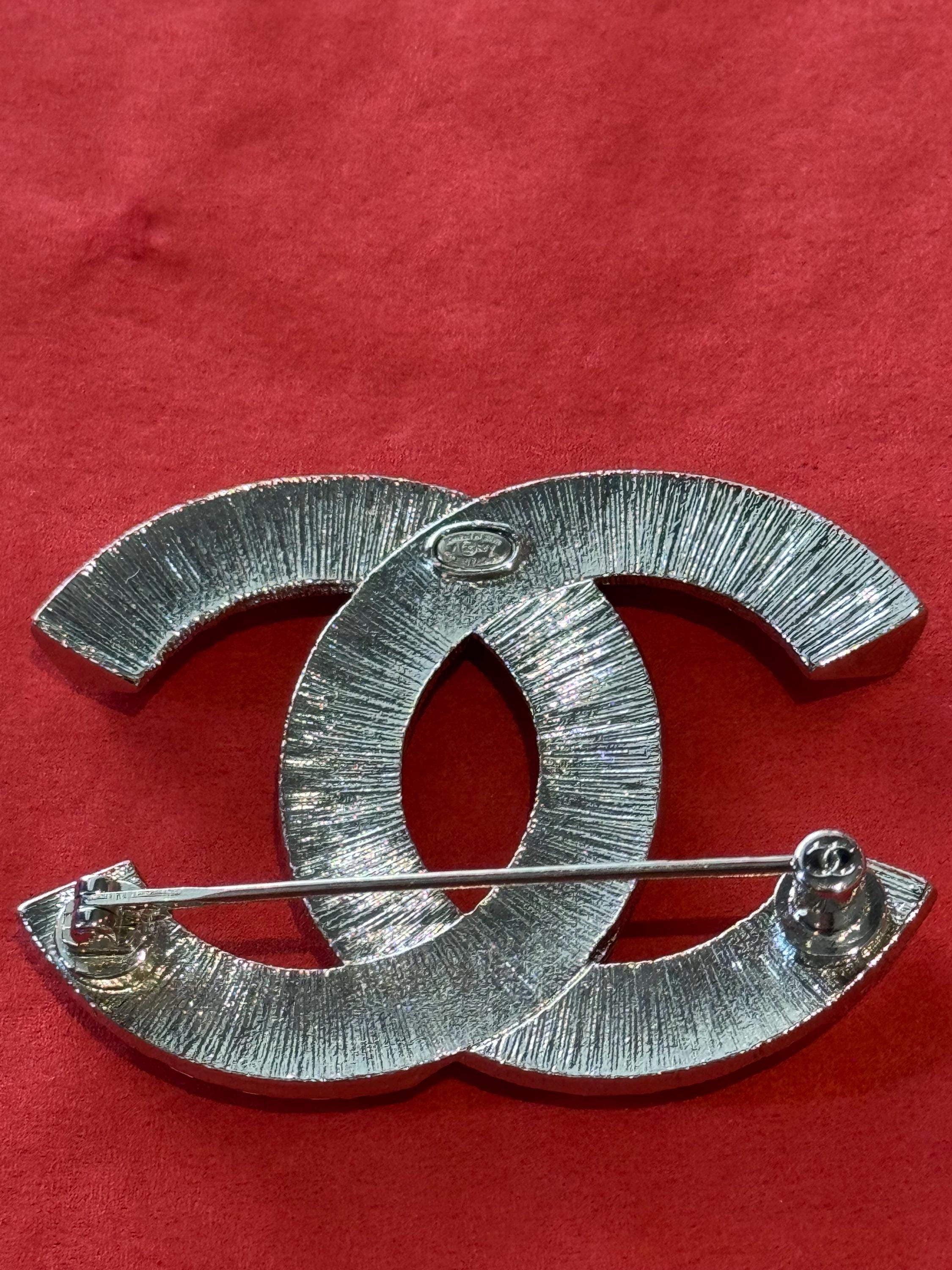 Large Chanel Crystal Bijoux Coco Brooch About 2” - No Box - Etsy