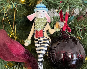 S/4 Retired Mackenzie-childs Alice in Wonderland Christmas