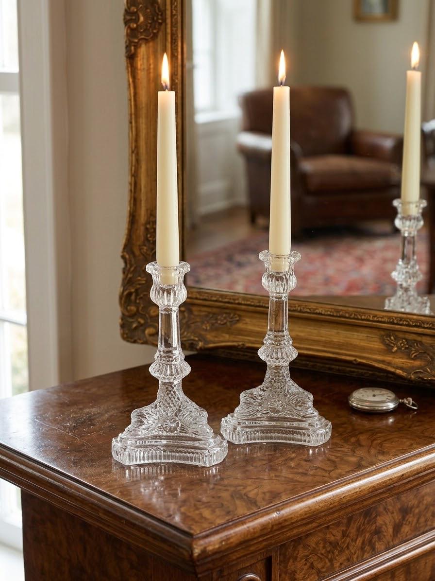 Tiffanys and Co Crystal Candlesticks - Etsy