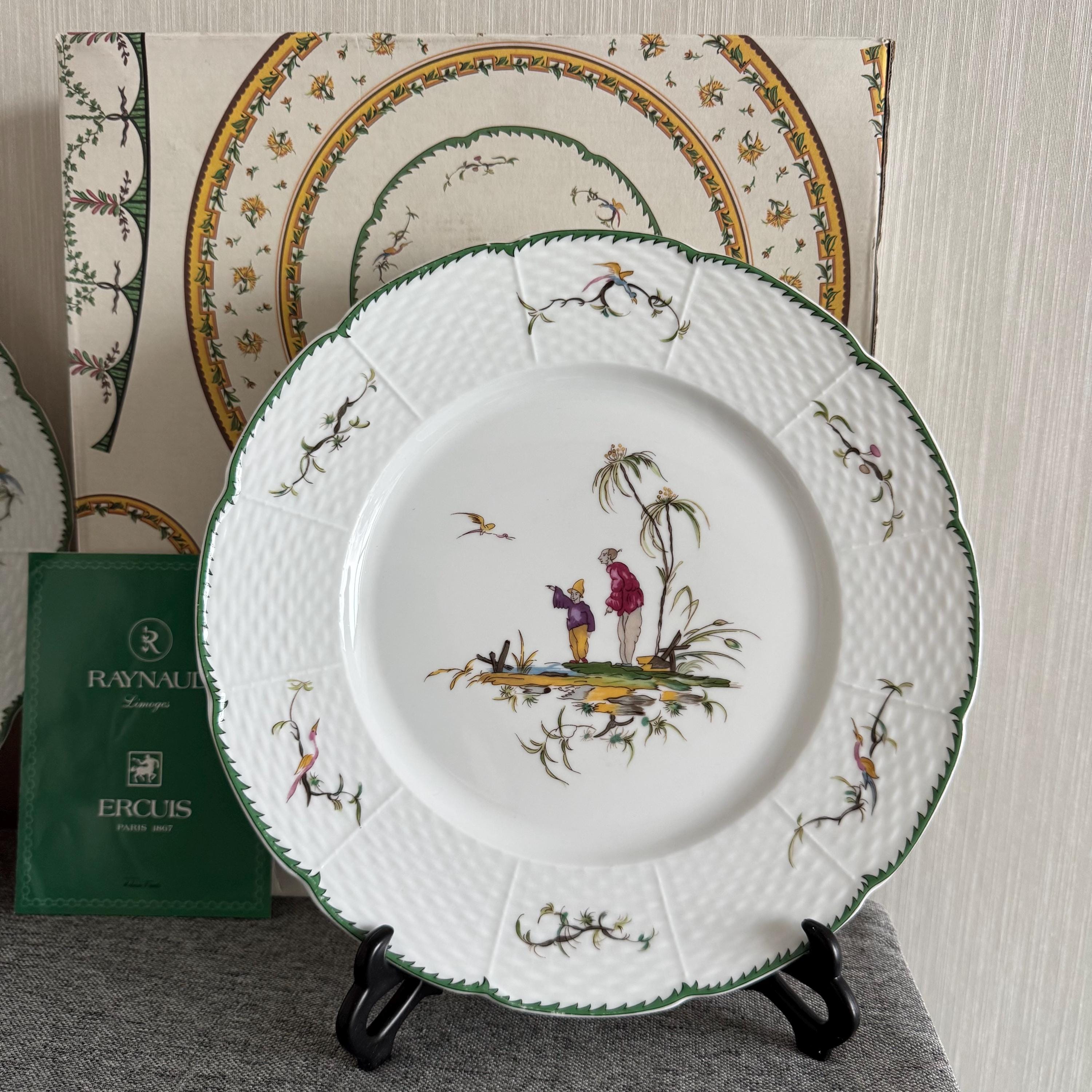 Pick From No. 3/4/6 Raynaud Limoges Si Kiang Charger Plate 11.8