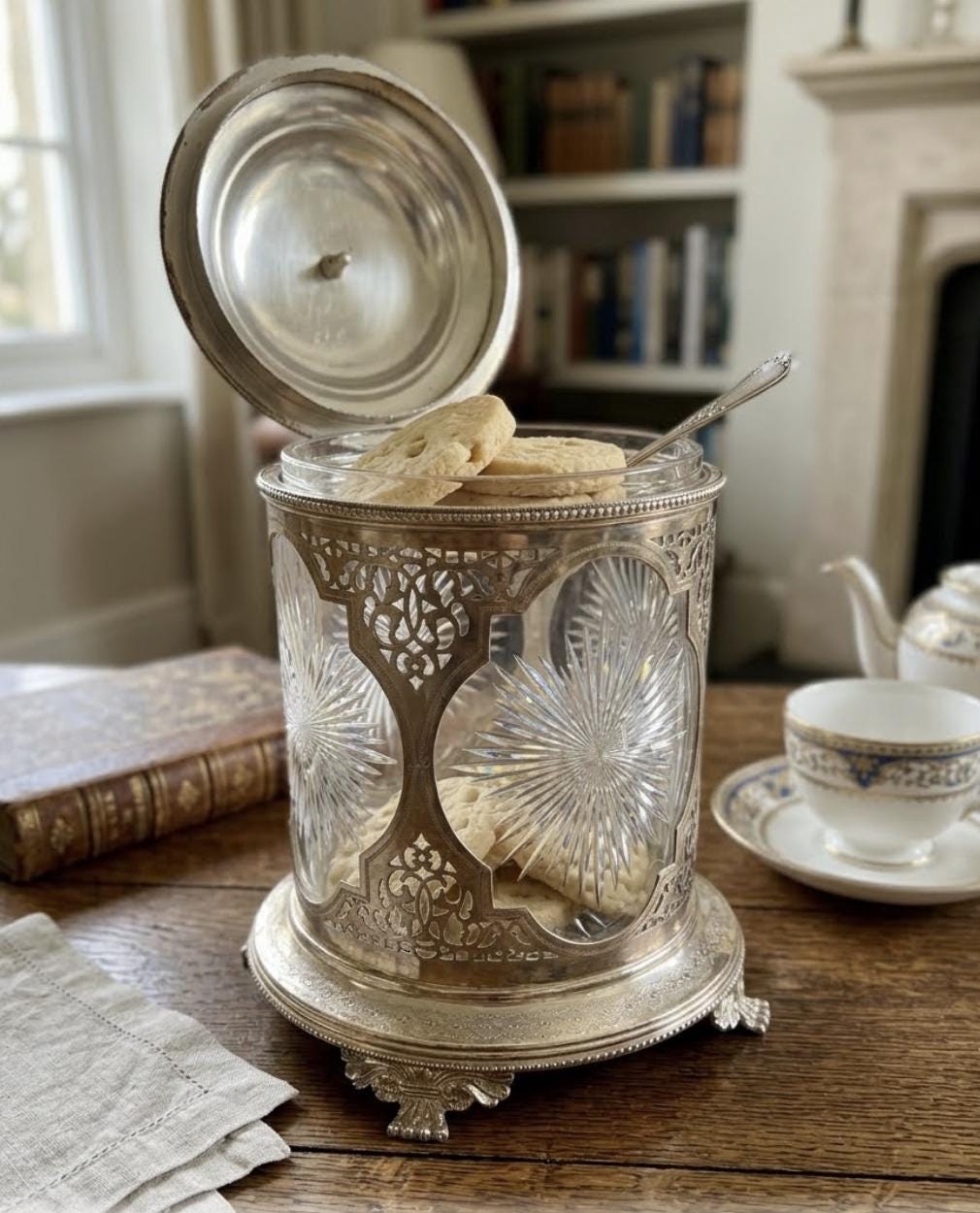 Antique Biscuit Box - Etsy