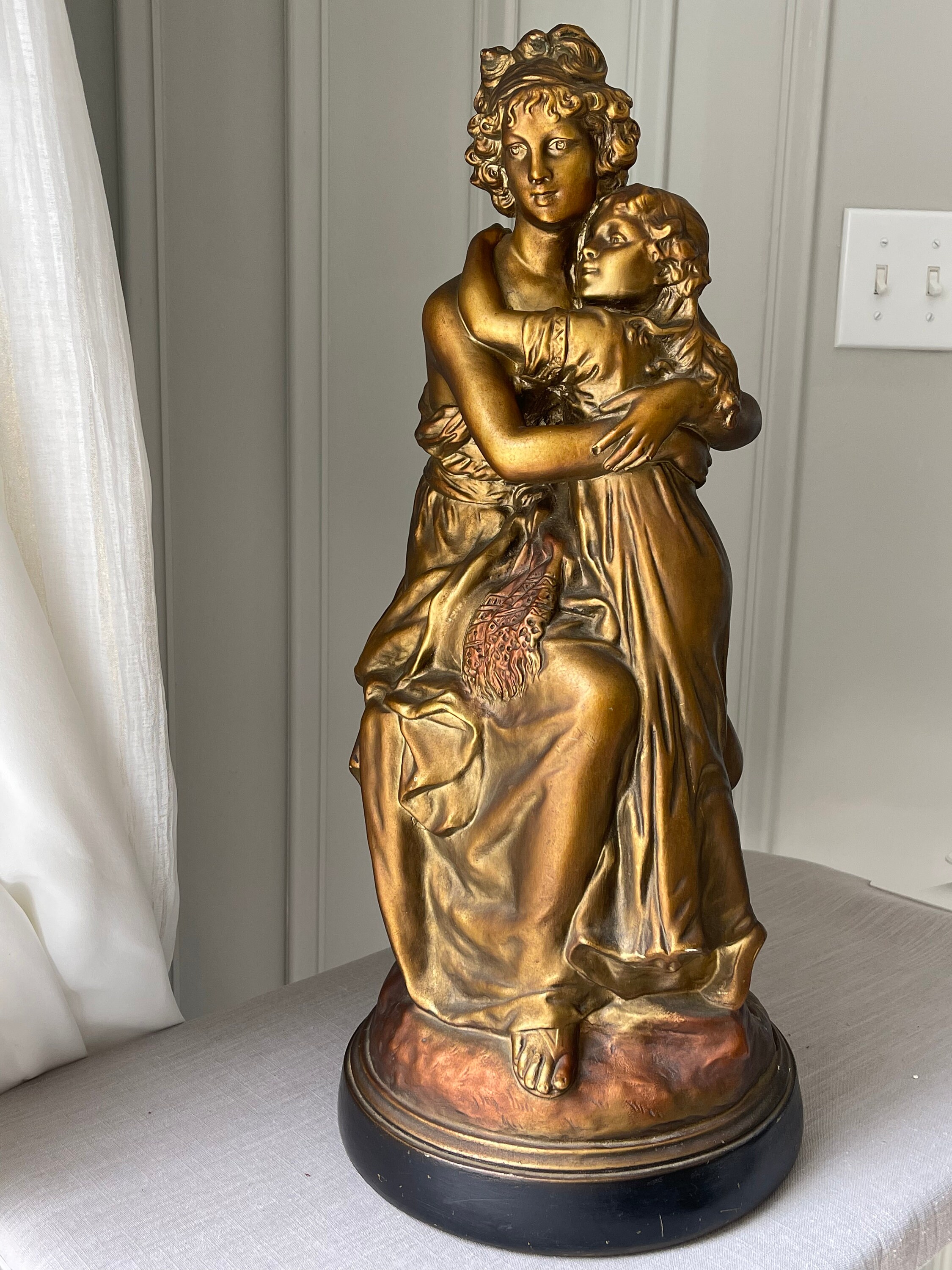 【OHANA様用】オリバーガルFRENCH FRENCH FRENCH RARE AUTOGRAPHED Frances Hook Ceramic Figure Sunday School A
