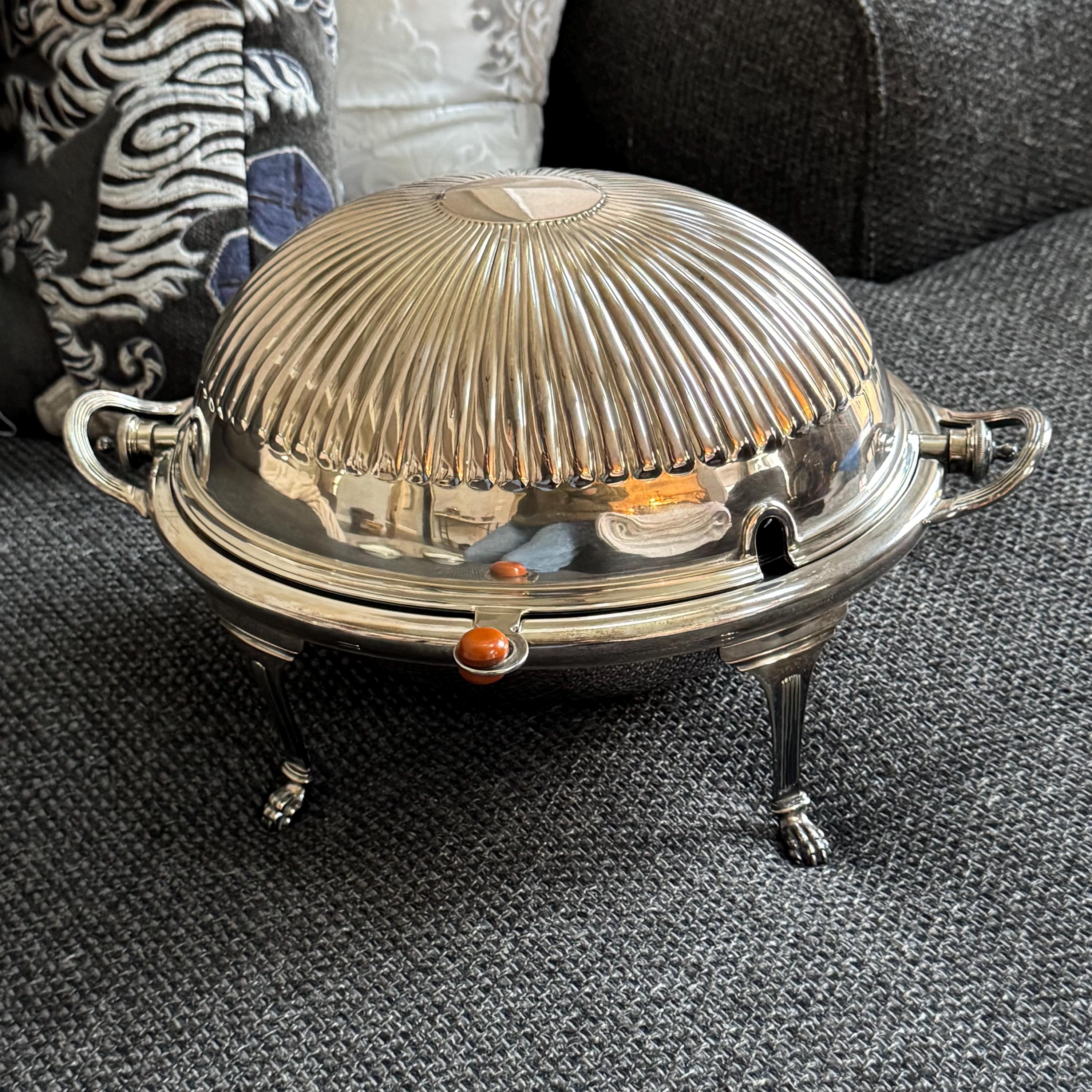 【Mappin & Webb】 ブッフェ / アントルメサーバー マッピンアンド Mappin and Webb Princes Plate Roll Top Server, Antique English