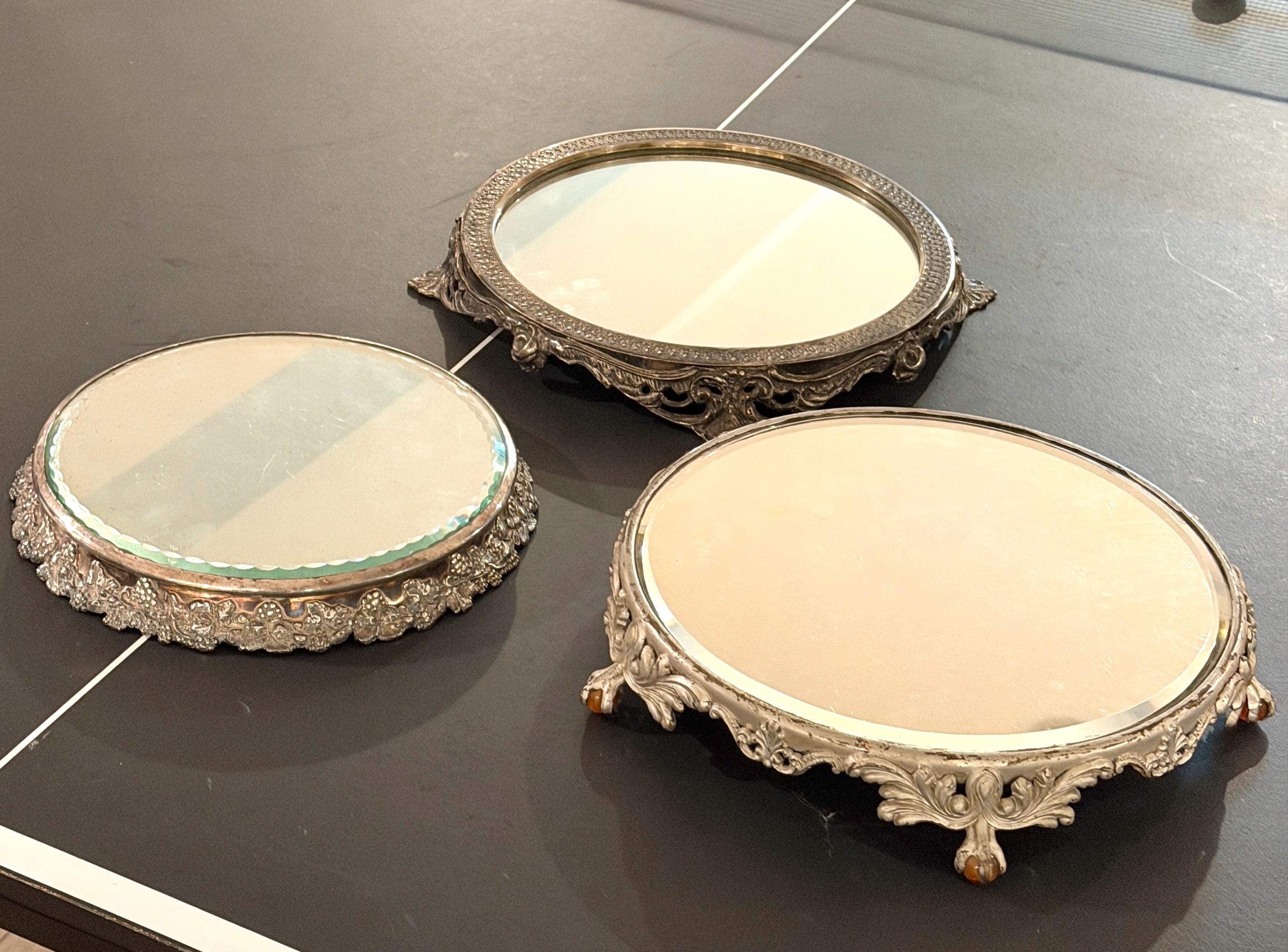 Gold Mirrored Antique Tray - Etsy