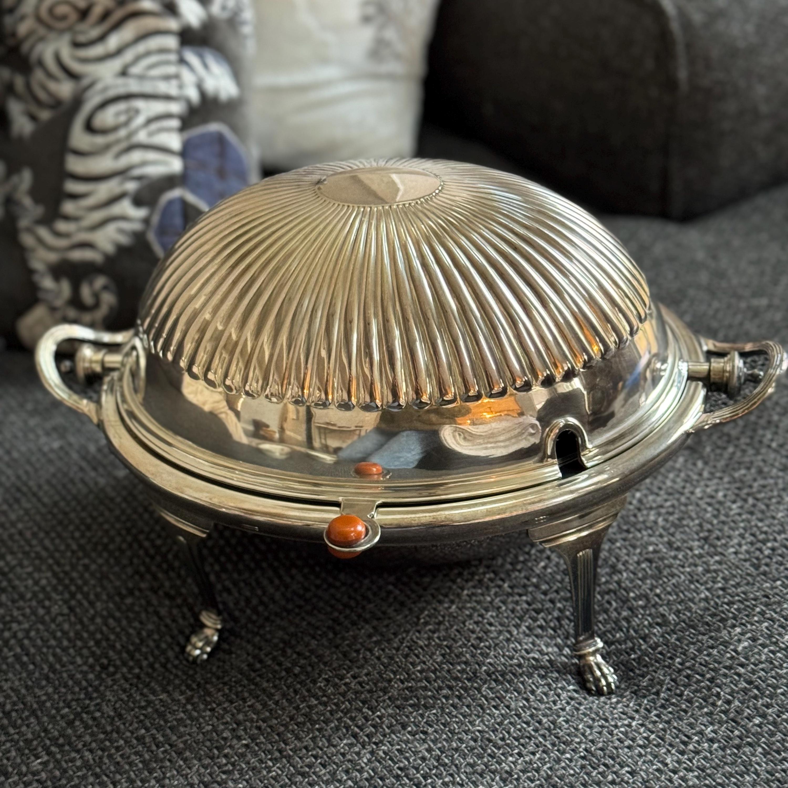【Mappin & Webb】 ブッフェ / アントルメサーバー マッピンアンド Mappin and Webb Princes Plate Roll Top Server, Antique English