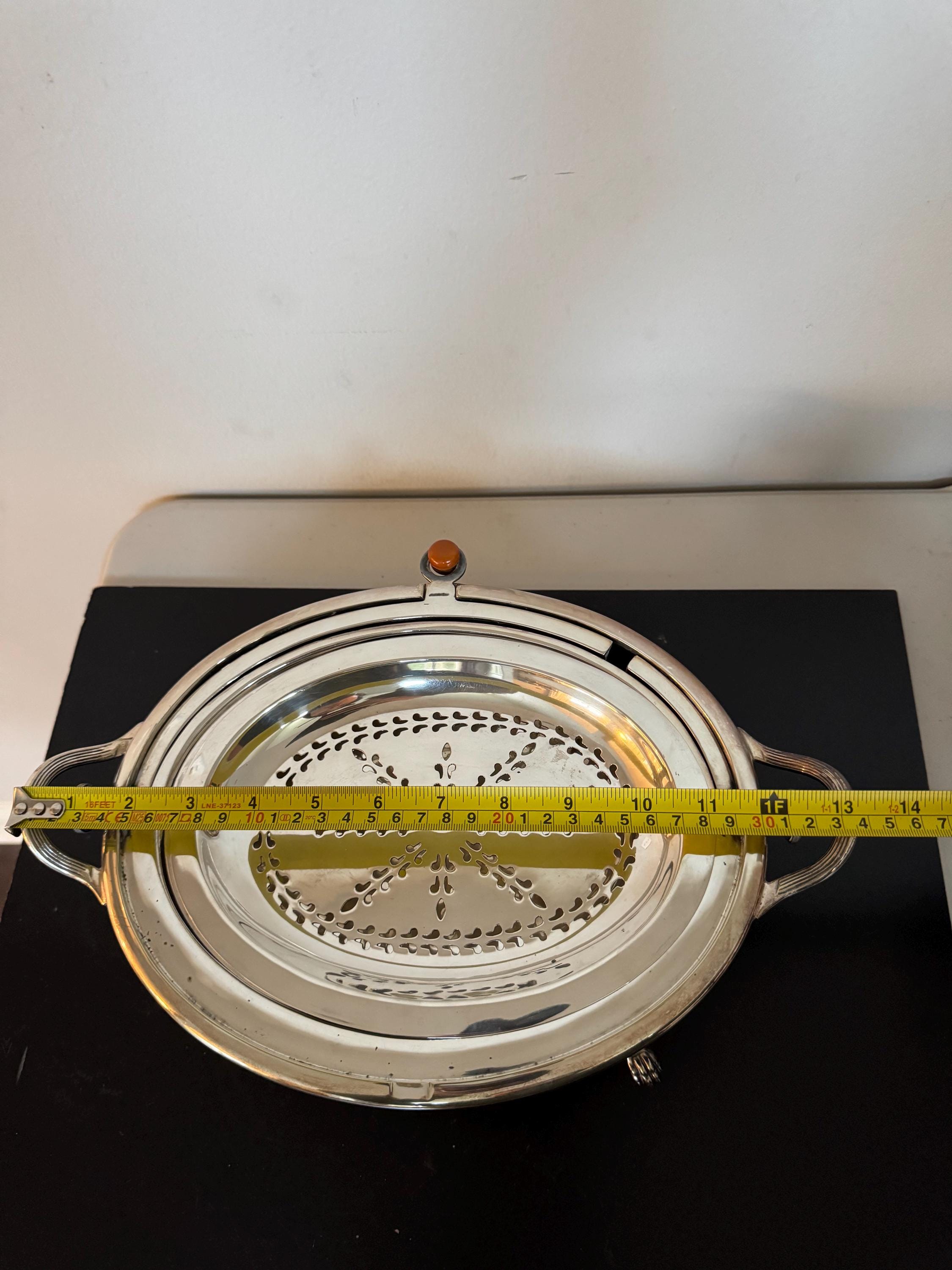 Mappin and Webb Princes Plate Roll Top Server, Antique English