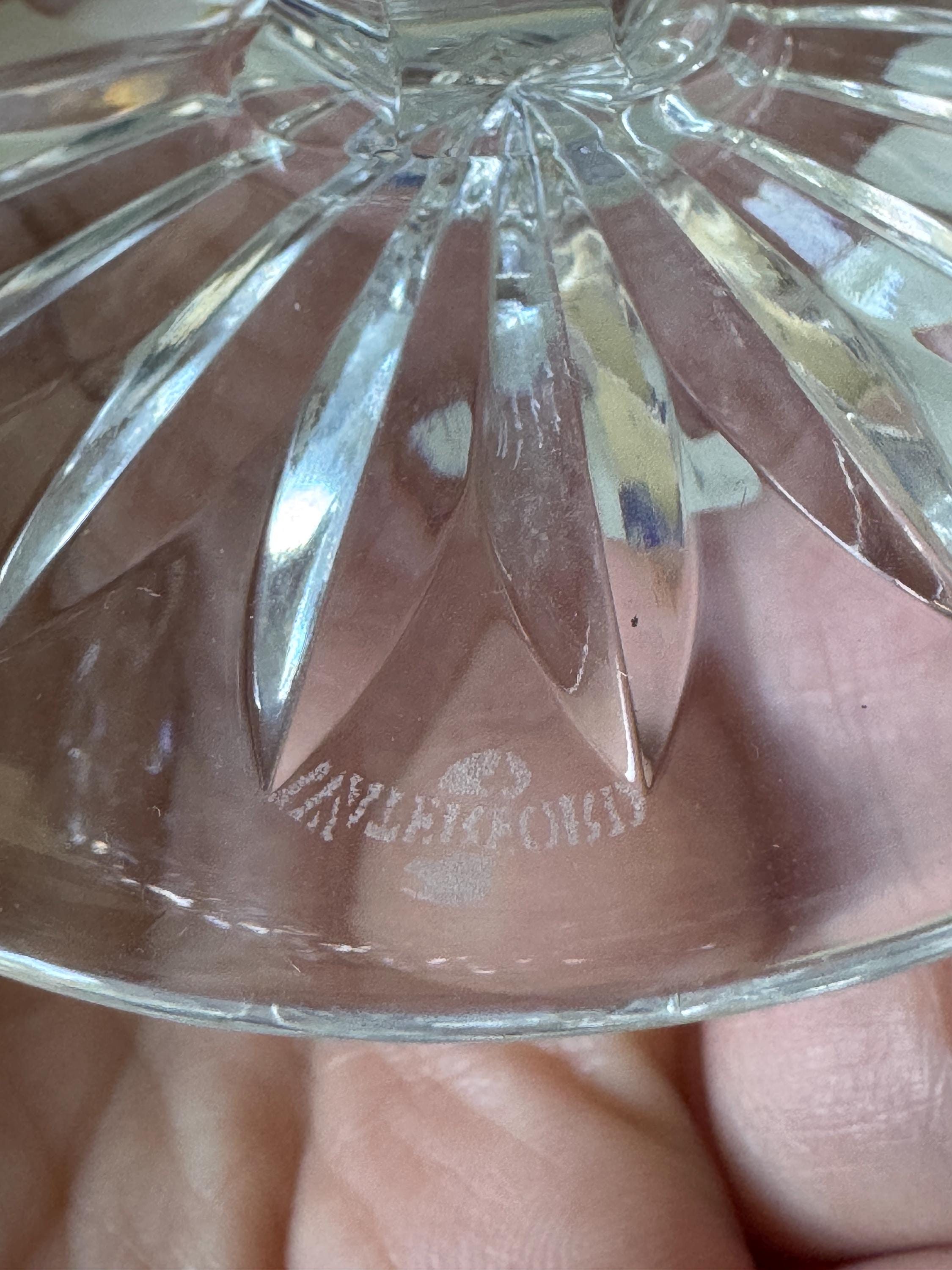 Waterford Crystal Cobalt Blue Clarendon Balloon Brandy Snifters