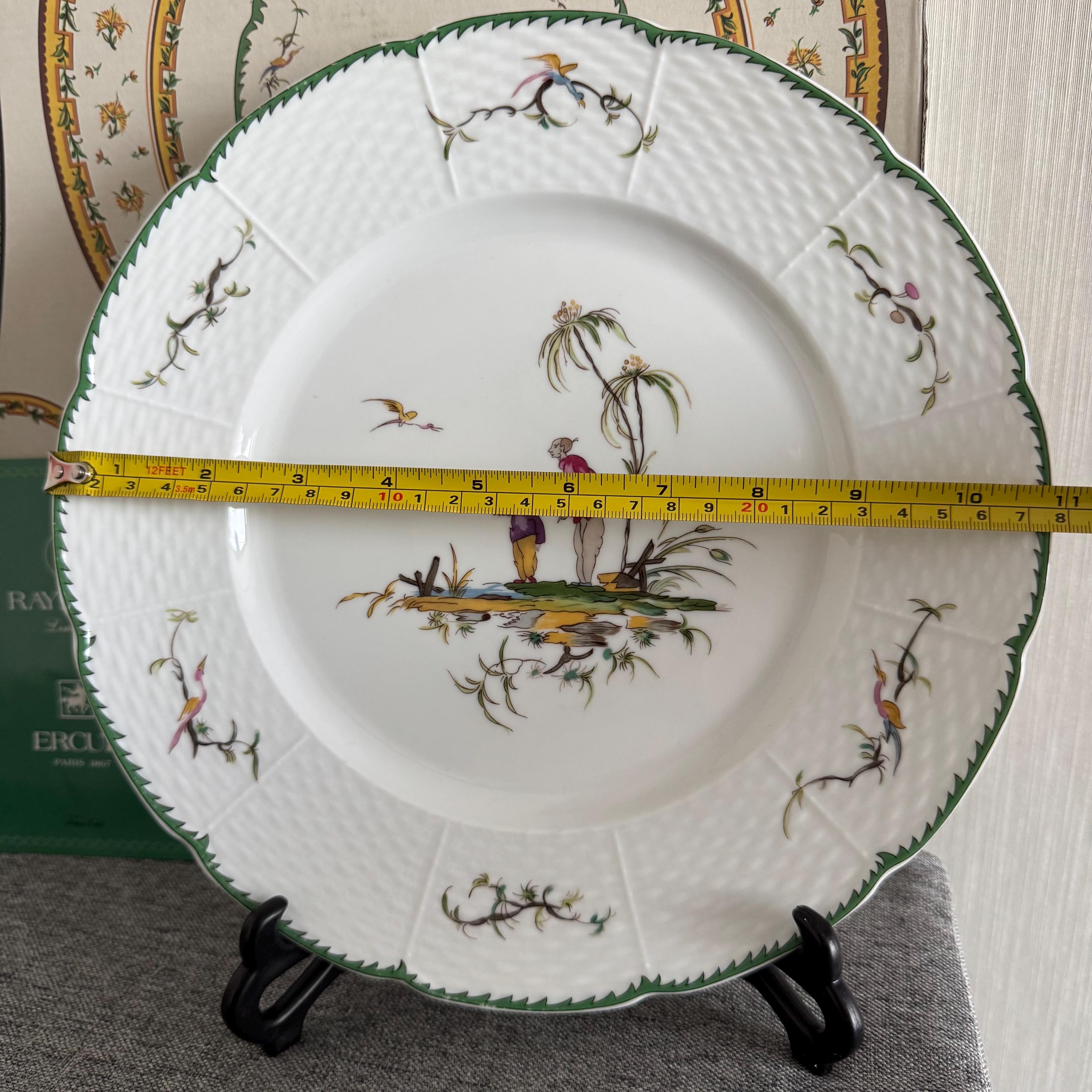 Pick From No. 3/4/6 Raynaud Limoges Si Kiang Charger Plate 11.8
