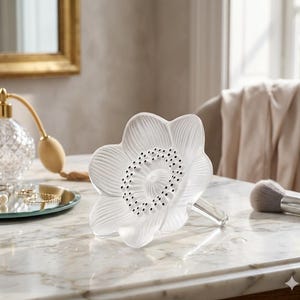 KALIQUE 花形クリスタルガラススタンド Lalique Glass Flower - Etsy
