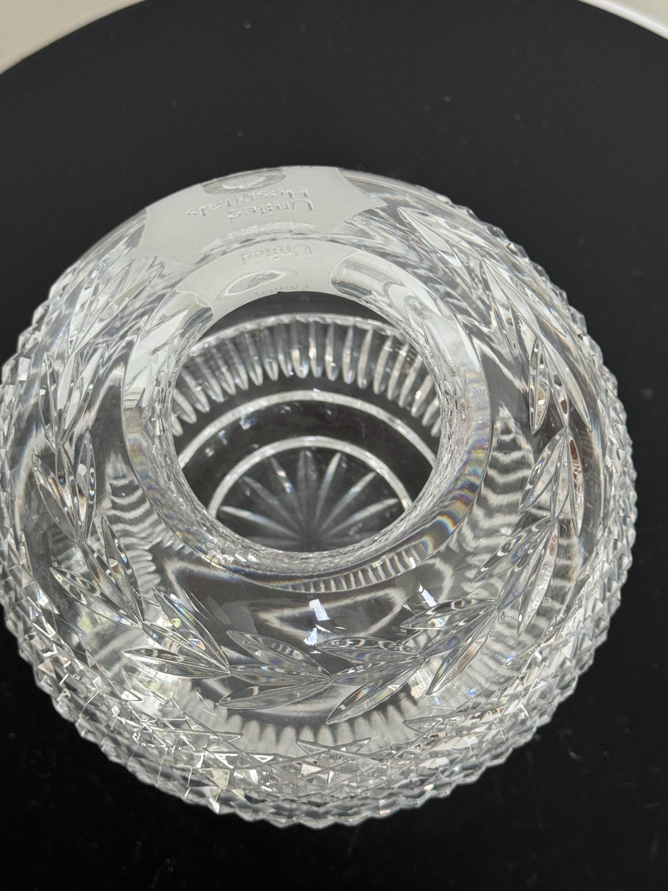 Waterford Crystal Glandore Rose Bowl Flower Vase 5