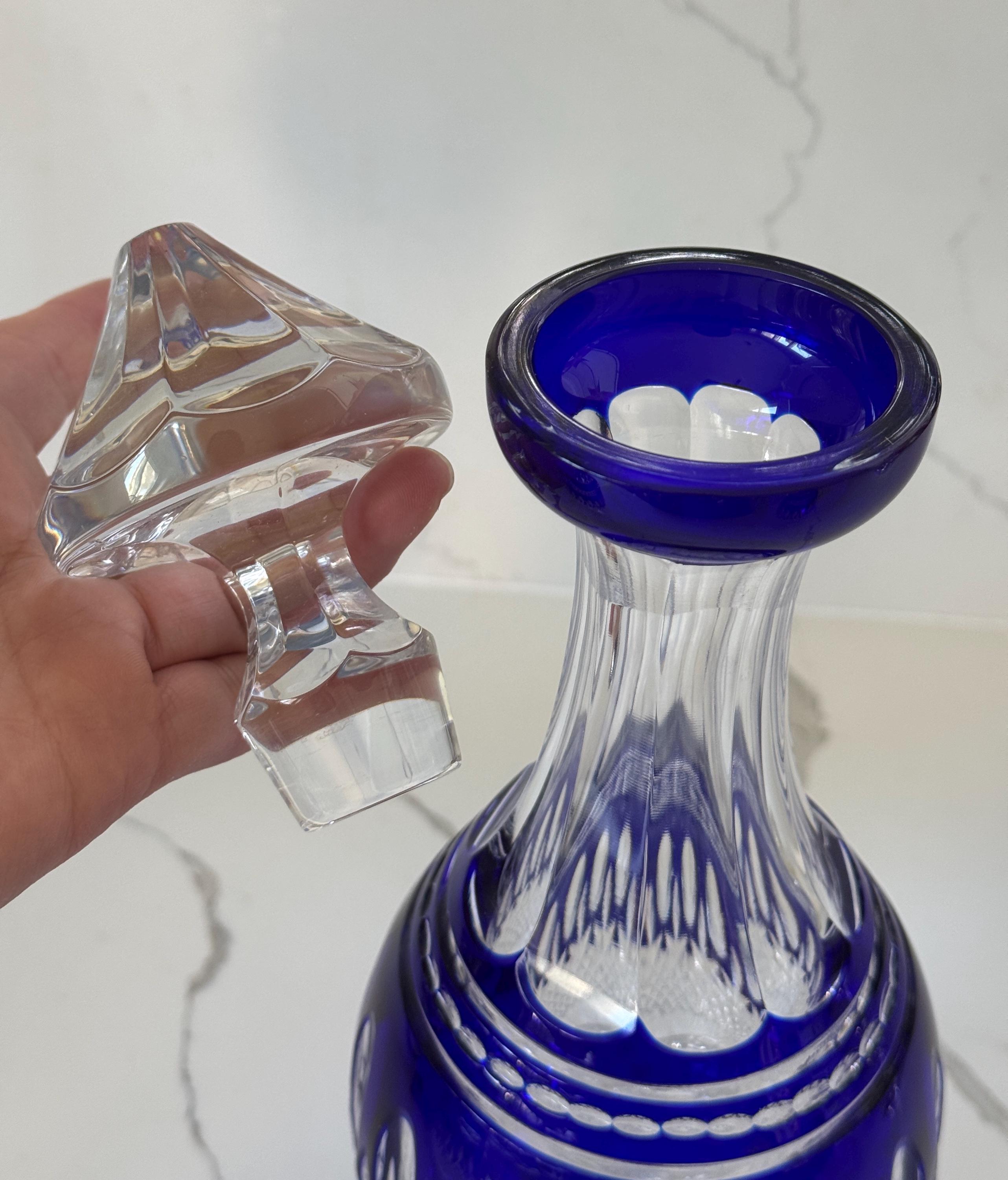 Waterford Crystal Cobalt Blue Clarendon Balloon Brandy Snifters