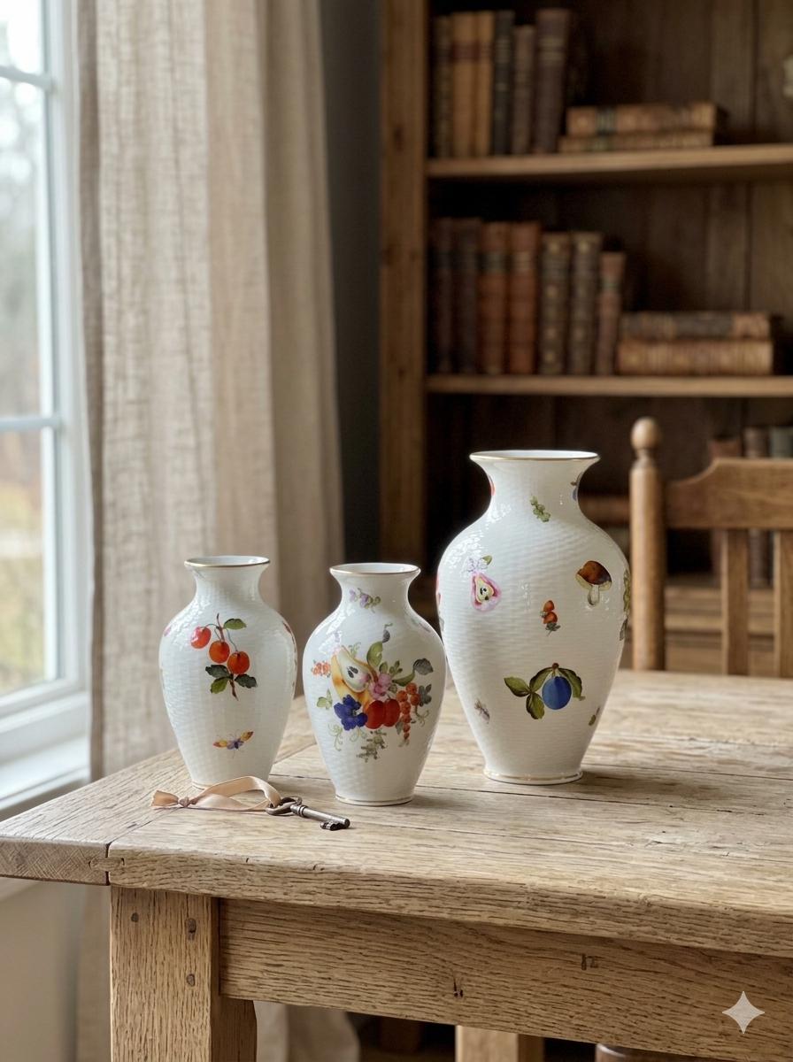 Herend Porcelain Fruits and Flowers - Etsy