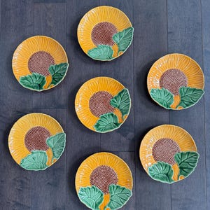 Bordallo Pinheiro Sunflower Salad Plates