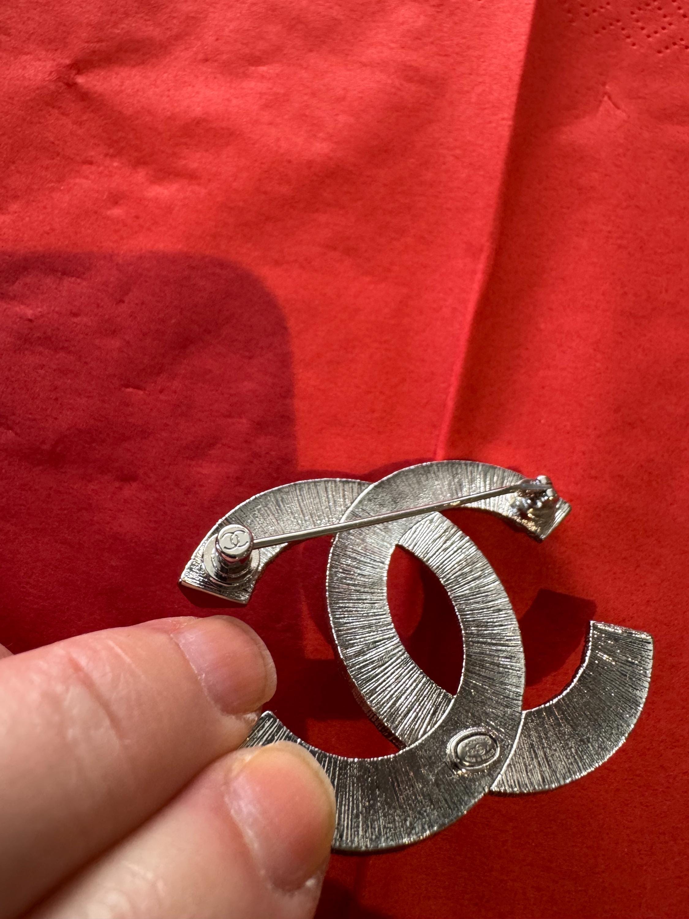 Large Chanel Crystal Bijoux Coco Brooch About 2” - No Box - Etsy