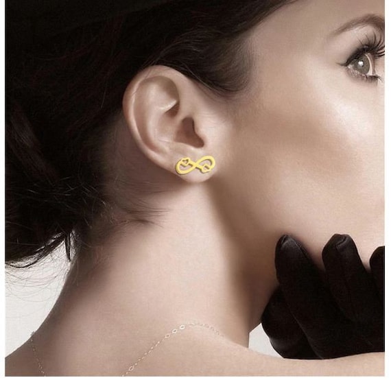 Tiffany infinity deals earrings gold