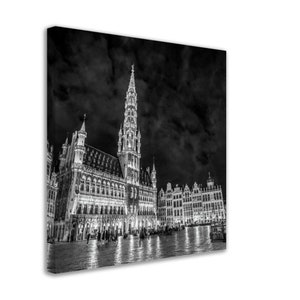 Photographie de la Grand Place de Bruxelles de nuit, Cadre en bois, Canva ou Poster, Différentes tailles, Qualité Premium image 6