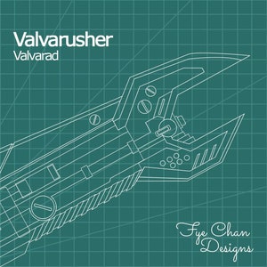 Valvarusher Pattern DIY Template EVA Foam blueprint from Kamen Rider Gotchard