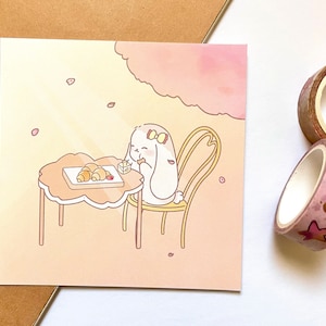 Spring Time Mini Art Print | Cute Art Print | Mini Postcard Print | Kawaii Print