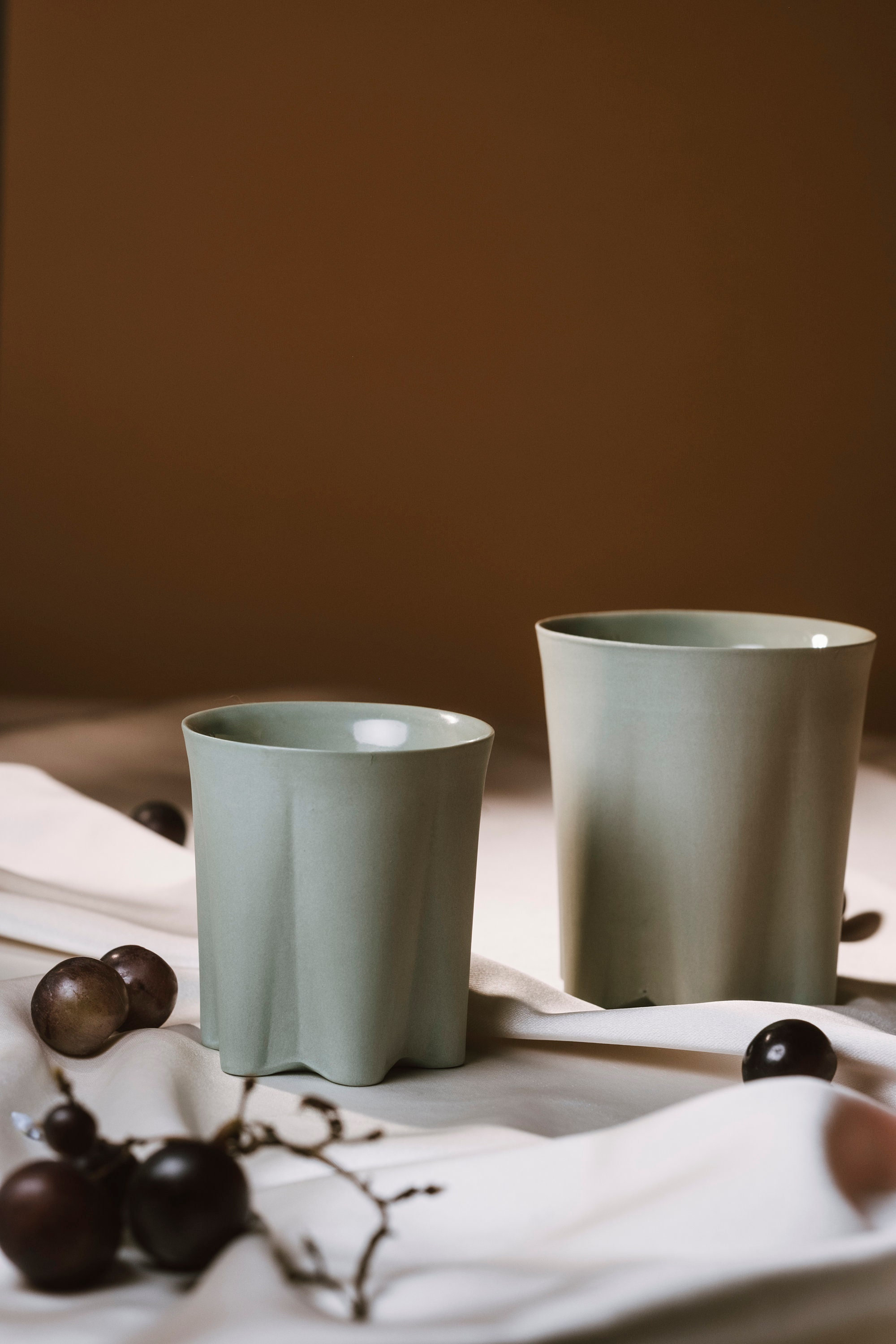 QDO Folklore Double Wall Porcelain Cup 210ml Freja Denmark 567496