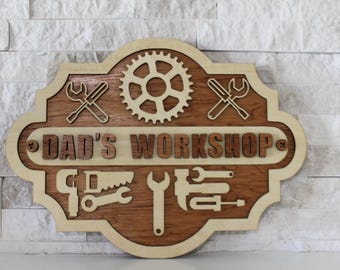 Dad's Workshop wall decor
