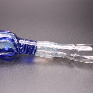 Color Changing Glass Blue Chillum