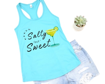 Débardeur salé mais sucré, chemise Margarita, chemise Tequila, chemise de fête, chemise de vacances, cadeau de vacances, chemise d'anniversaire, chemise Cinco De Mayo