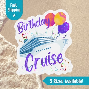 Birthday Cruise Magnet, Birthday Magnet, Cruise Door Magnets, Cruise Décor, Cruise Ship Door Decoration, Cruise Vacation Birthday Magnets