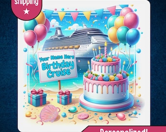 Personalisierter Geburtstag Kreuzfahrt-Türmagnet, Kreuzfahrt-Türmagnete, Kasino-Türdekoration, Kasino-Kreuzfahrt-Magnete, Kreuzfahrt-Türmagnete lustig