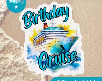 Geburtstags-Kreuzfahrt-Magnet, Kreuzfahrt-Türmagnete, Kreuzfahrtschiff-Dekor, Kreuzfahrtschiff-Türdekoration, Kreuzfahrt-Geburtstags-Urlaubsmagnet,