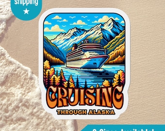 Aimants pour porte de croisière Croisière à travers l'Alaska, aimants pour porte de croisière familiale en Alaska, décoration de porte de croisière, décorations de porte de croisière, plaque de porte de croisière