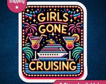 Girls Gone Cruising Cruise Door Magnet, Girls Trip Cruise Door Decoration, Birthday Cruise Door Magnet, Bachelorette Cruise Door Magnet Gift