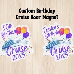 Custom Birthday Cruise Door Magnet, Cruise Door Magnets, Disney Cruise Magnet, Custom Cruise Magnet, Custom Magnets, Cruise Gifts
