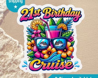 Imanes para la puerta del crucero de cumpleaños número 21, imán para la puerta del crucero de cumpleaños, decoración magnética para la puerta del crucero, letrero para la puerta del crucero de cumpleaños