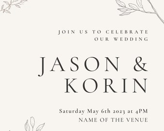 Wedding Invitation Template