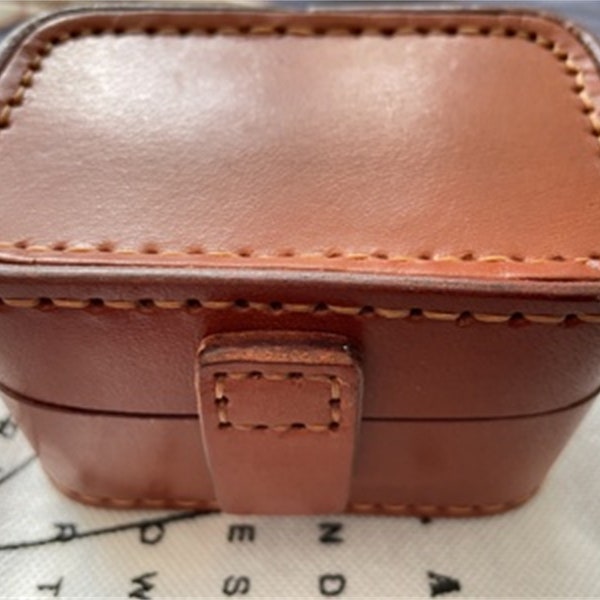 Leather Jewelry Box Etsy