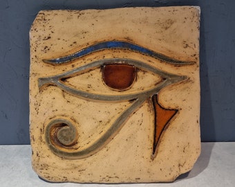 Eye of Ra , Handmade Ceramic Eye of Ra, Handmade Ceramic Wall Decoration, Decoration