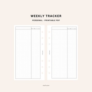 May include: Printable weekly planner with a grid layout. The planner is divided into two columns, one for each week. Each column has a header with the days of the week: Monday, Tuesday, Wednesday, Thursday, Friday, Saturday, Sunday. The planner is designed for personal use.