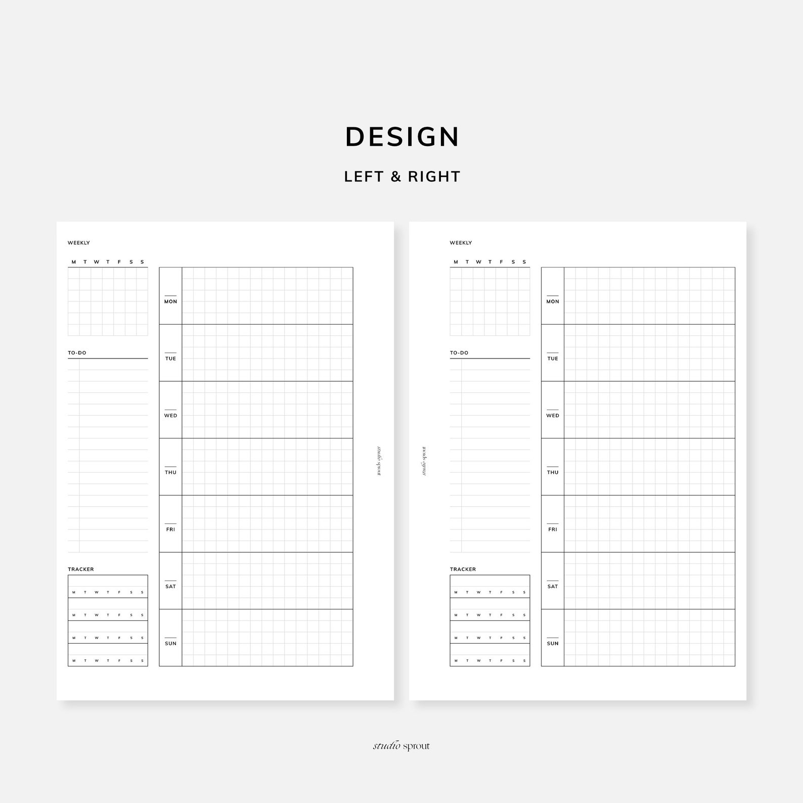 Weekly Planner | A5 Printable Inserts | WO1P Week on One Page | Week at ...