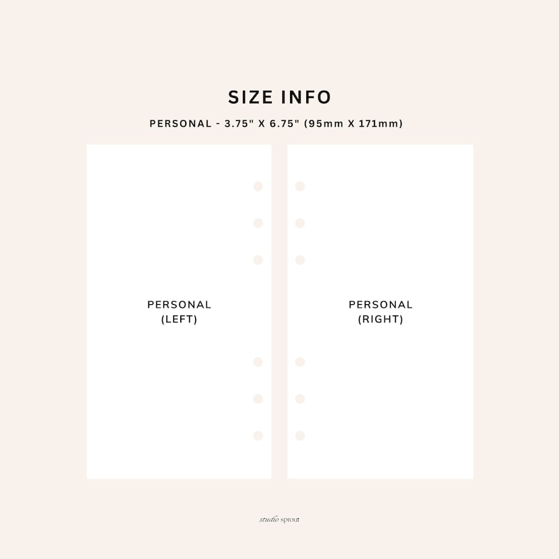 Weekly Planner | Personal Printable Inserts | WO1P Week on One Page ...